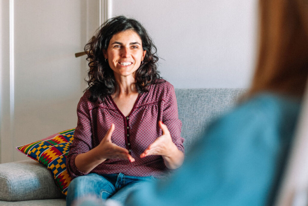 Woman in therapy session