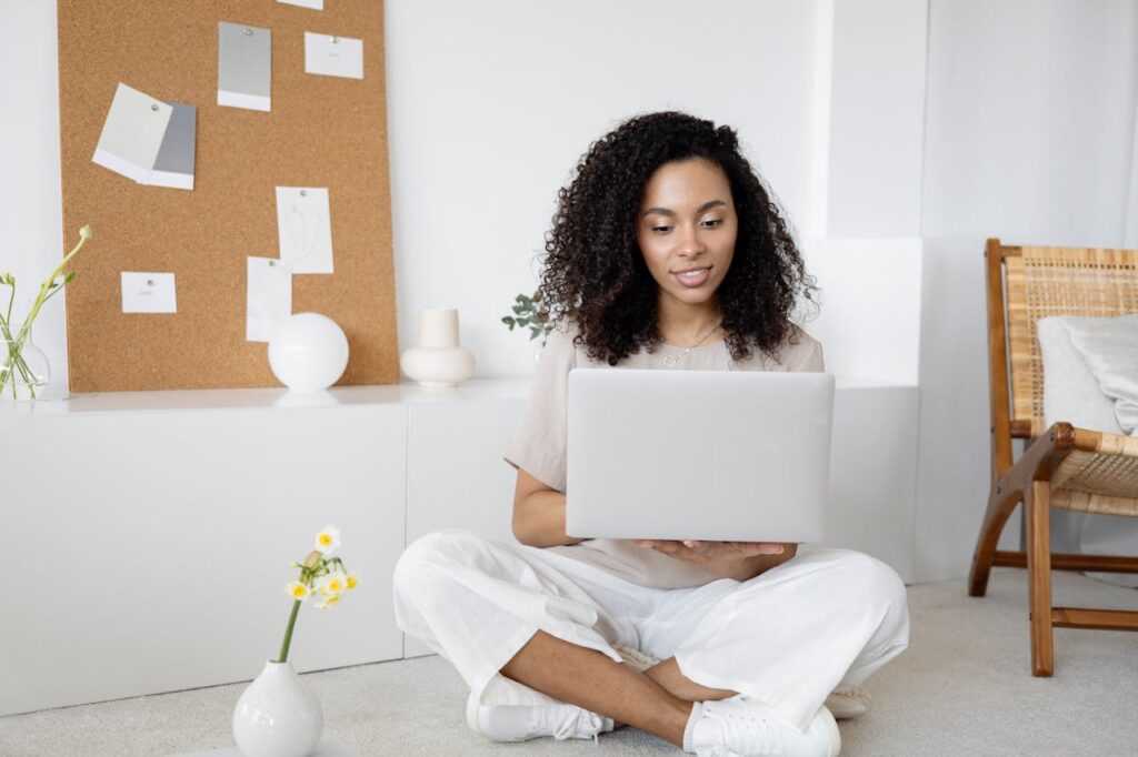 a women during an online adhd treatment