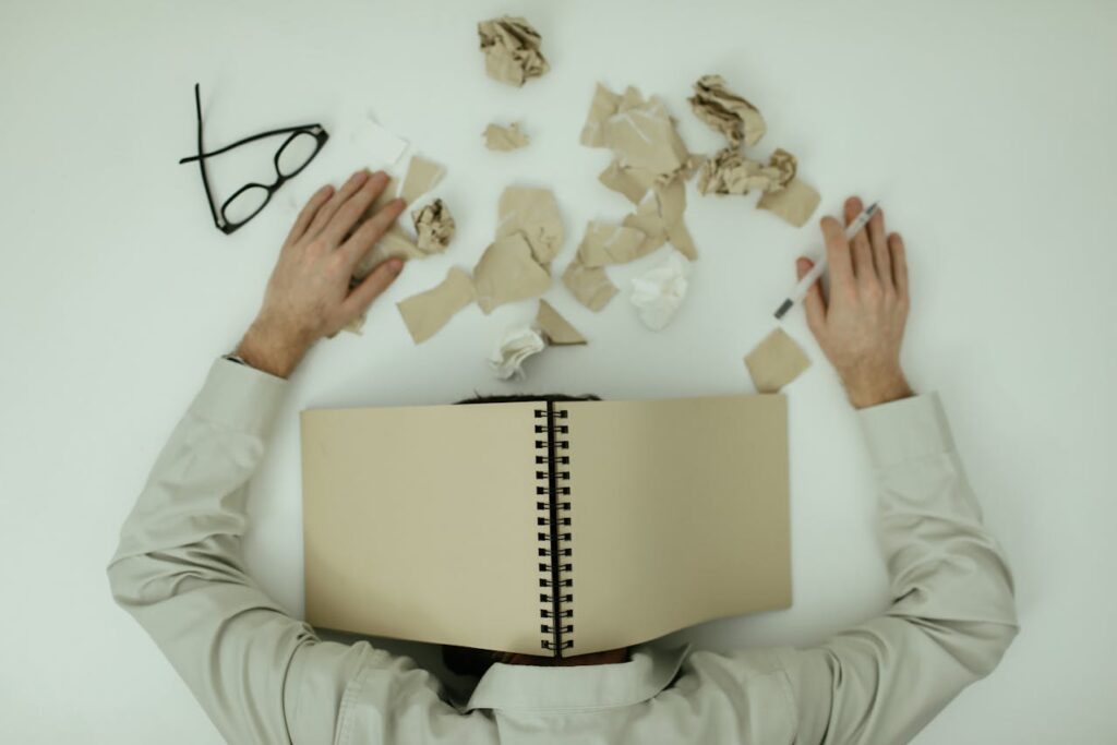 A Man burnout from the work and in need of adjustment disorder therapy massachusetts
