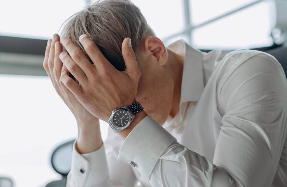 a man struggling with High-Functioning Depression