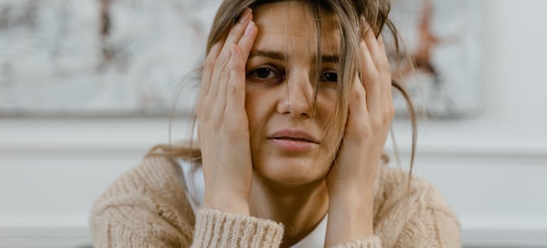 A woman in a mental health crisis