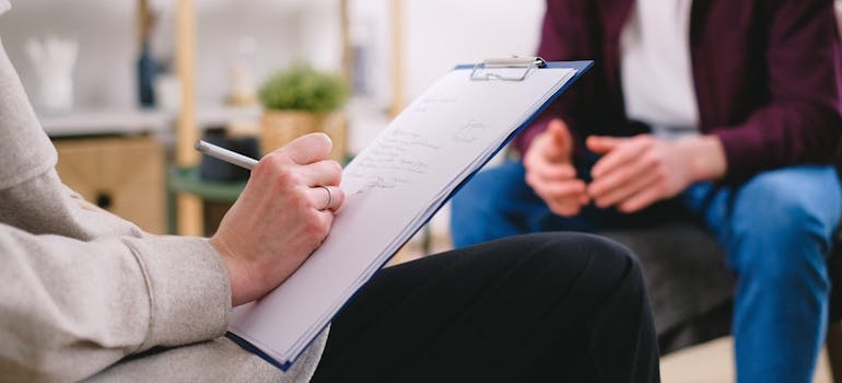 A therapist addressing mental health issues in Massachusetts
