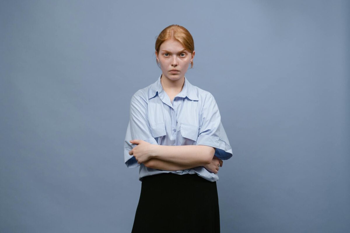 A person struggling with depression and anger