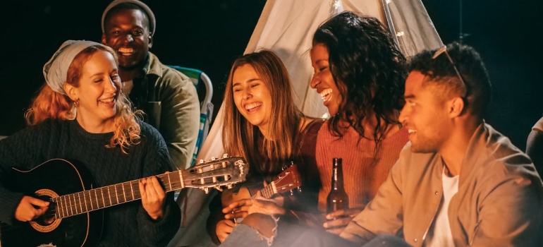 friends having fun 