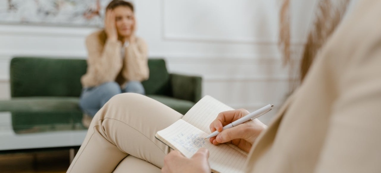 a therapist showing how to Support Your Mental Health as the Seasons Shift 
